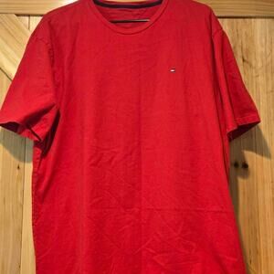 Tommy Hilfiger red cotton t shirt